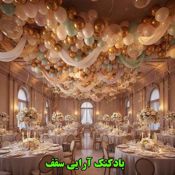 بادکنک آرایی سقف