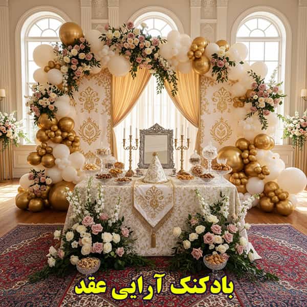 بادکنک آرایی ساده برای عقد